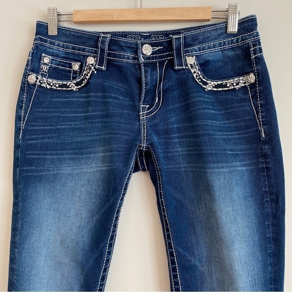 Miss Me Women’s Size 28 Signature Skinny Crop Jeans Inseam 25" - Picture 4 of 11